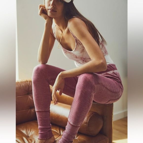 Free People Pants - NEW Free People Cozy All Day Harem Pink Jegging Jogger Pants Size